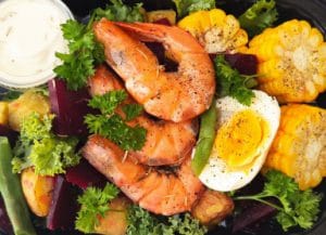 Salad tôm thảo mộc