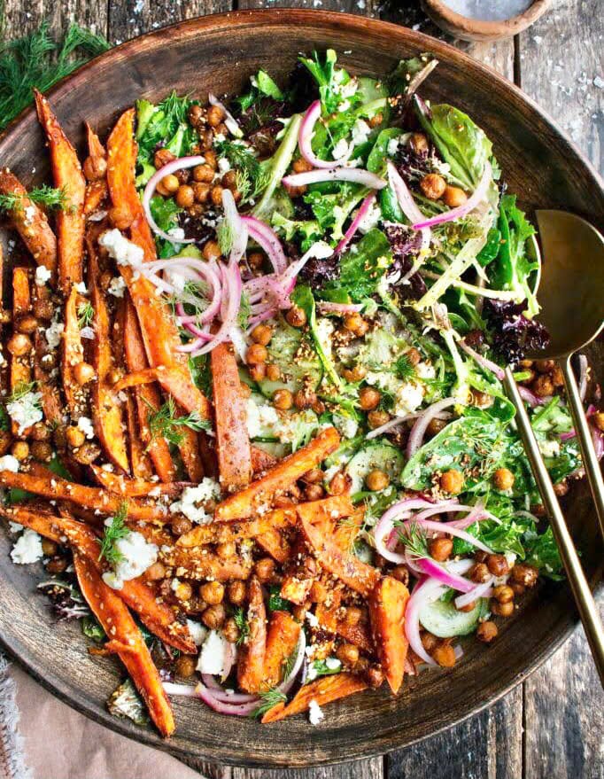 Thứ 6: Spiced sweet potato salad