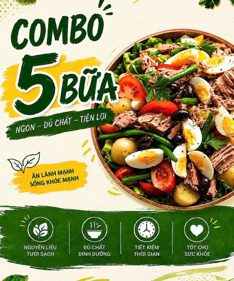 'Combo 5 phần: Chạm healthy